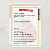 Geheim agent spionage Mission File Birthday Party Kaart (Voorkant / Achterkant)