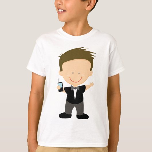 Geheim agent Spy Cute Kinder Tee Shirt Gift (Voorkant)