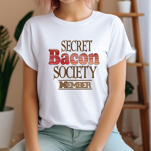 Geheim Bacon Society Lid T-shirt
