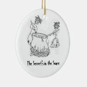 Geheim is in de Sauce Keramisch Ornament (Rechts)