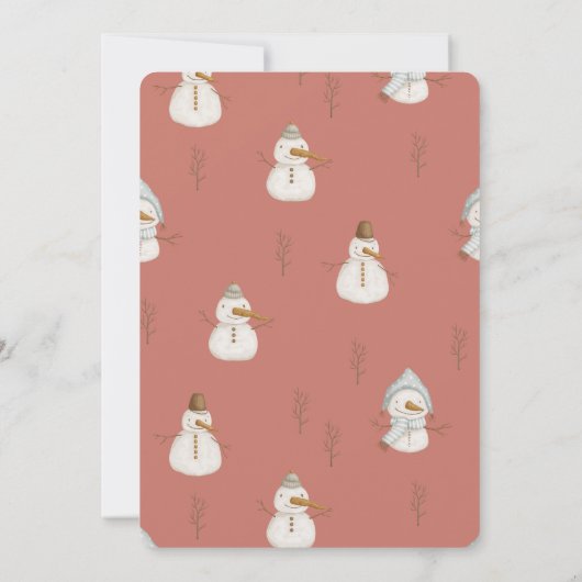 Geheim kerstcadeau uitwisseling vakantie feest kaart (Achterkant)