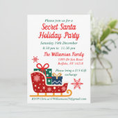 Geheim kerstfeest kaart (Staand voorkant)