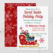 Geheim kerstfeest kaart (Voorkant / Achterkant)