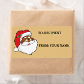 Geheim knipogen zwart sinterklaas bedrukt label (Insitu)