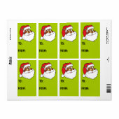 Geheim knipogen zwart sinterklaas cadeau label (Full Sheet)