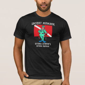 Geheim lid SCUBA Steve Black T-Shirt