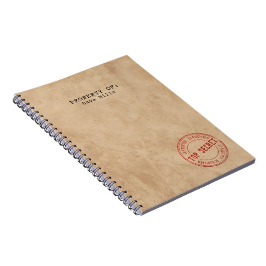 geheim notebook - Jouw naam toevoegen Notitieboek (Rechterzijde)