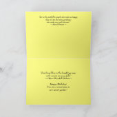 Geheim Pal Happy Birthday Roos Collage Yellow Kaart (Binnen)