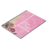 Geheim Plan Roze Flowers Notitieboek (Linkerzijde)