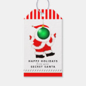 Geheim Santa Gedicht Cadeaulabel (Voorkant)