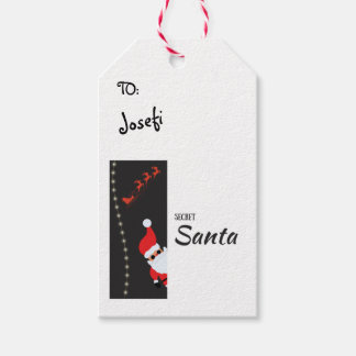 Geheim Santa Gift Label Cadeaulabel
