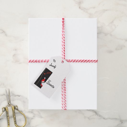 Geheim Santa Gift Label Cadeaulabel (Met Touw)