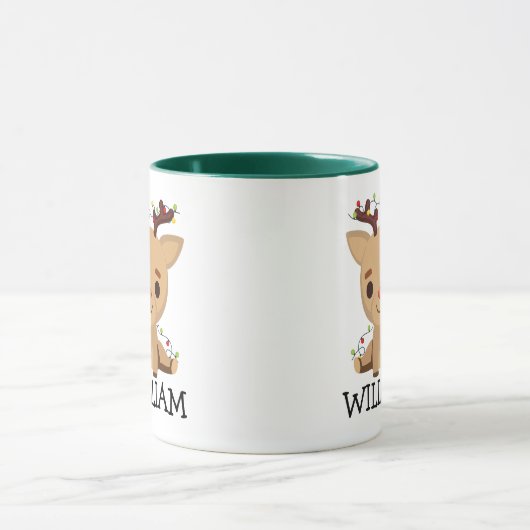 Geheim Santa Rendier Grappige Kerstkoffie Mok (Midden)