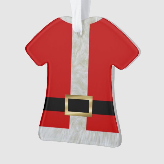 Geheim Santa Suit Gepersonaliseerd  Ornament (voorkant)