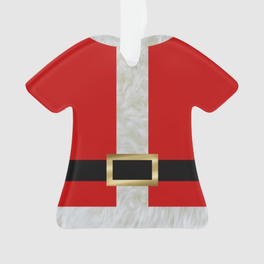 Geheim Santa Suit Gepersonaliseerd  Ornament (voorkant)
