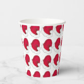 Geheim Sinterklaas Vader Kerst Rood Pet Papieren Bekers (Achterkant)