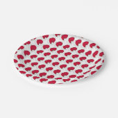 Geheim Sinterklaas Vader Kerst Rood Pet Papieren Bordje (Gekanteld)