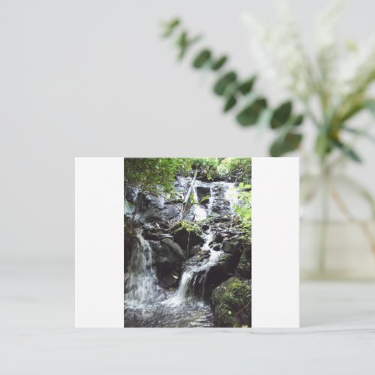 Geheim Smoky Mountain Waterfall Briefkaart (Staand voorkant)