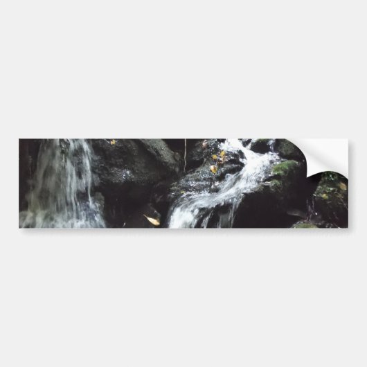 Geheim Smoky Mountain Waterfall Bumpersticker (Voorkant)
