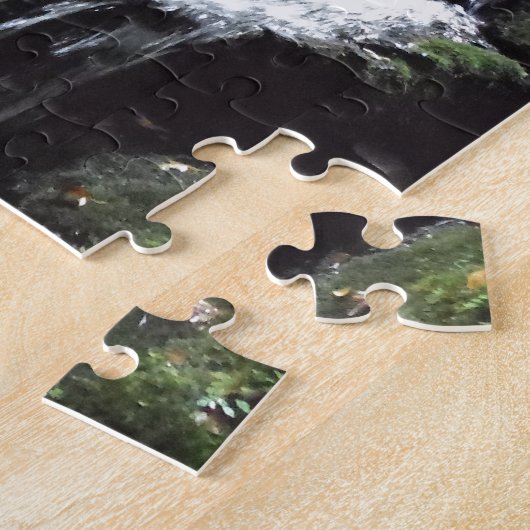Geheim Smoky Mountain Waterfall Legpuzzel (Zijkant)