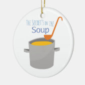 Geheim Soup Keramisch Ornament (Links)