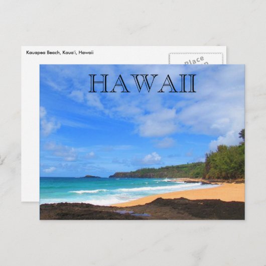 geheim strand kauai briefkaart (Voorkant / Achterkant)