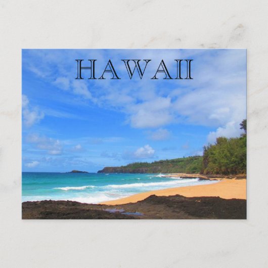 geheim strand kauai briefkaart (Voorkant)