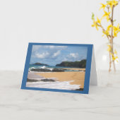 Geheim Strand Kauai Hawaï Kaart (Gele Bloem)
