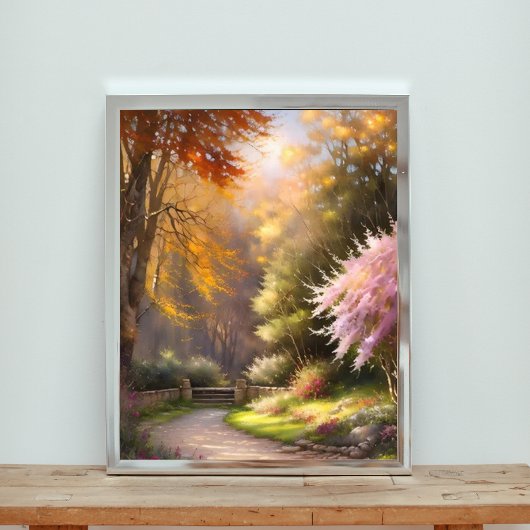 Geheim tuinpad foto afdruk