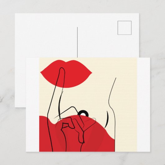 geheim uitnodiging briefkaart (Voorkant / Achterkant)