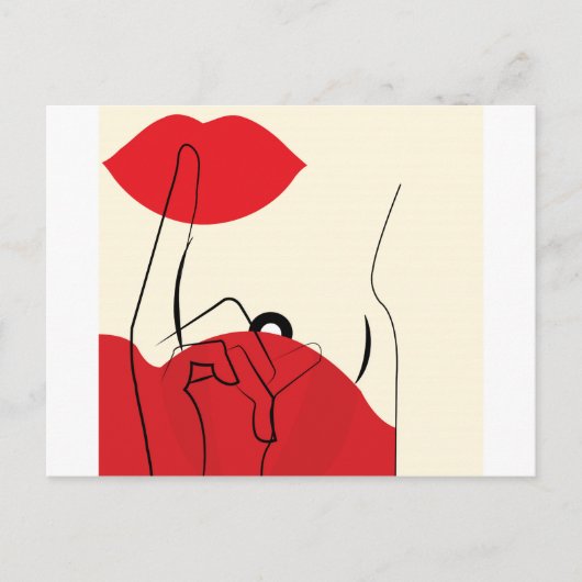 geheim uitnodiging briefkaart (Voorkant)