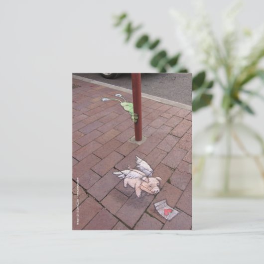 geheim valentijn-briefkaart feestdagenkaart (Staand voorkant)