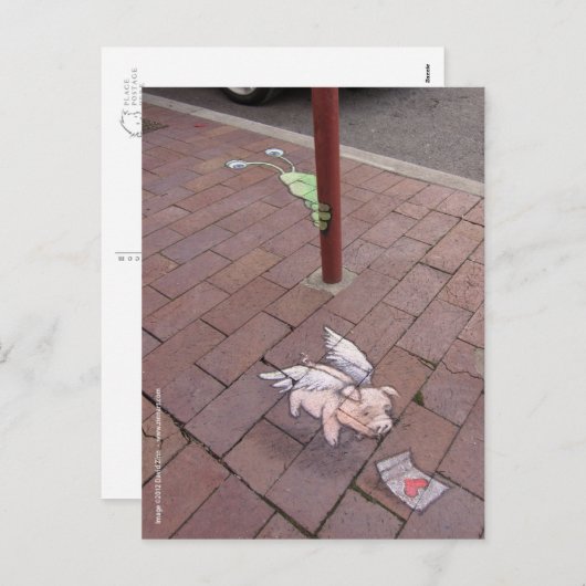 geheim valentijn-briefkaart feestdagenkaart (Voorkant / Achterkant)