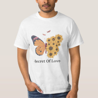 Geheim van de liefde Mannen waarde T-shirt