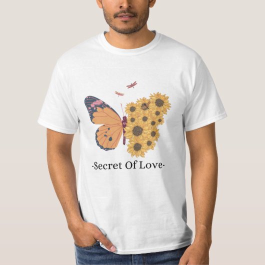 Geheim van de liefde Mannen waarde T-shirt (Voorkant)