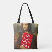 Geheim van Mona Lisa's glimlach Tote Bag (Achterkant)