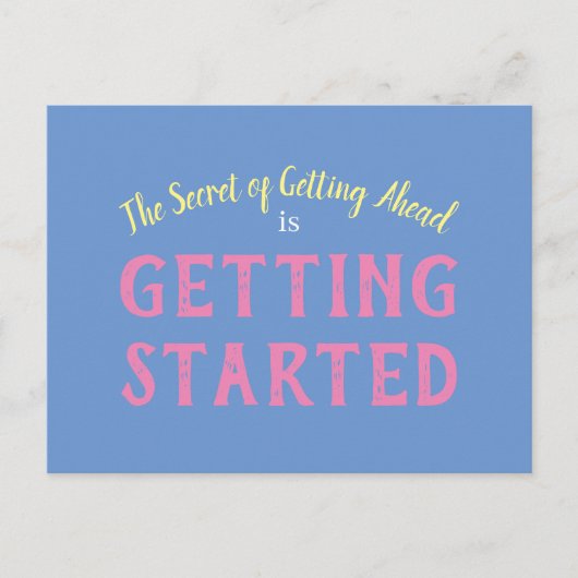 Geheim van succes Inspirerend Motivatie offerte Briefkaart (Voorkant)