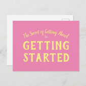 Geheim van succes Inspirerend Motivatie offerte Briefkaart (Voorkant / Achterkant)