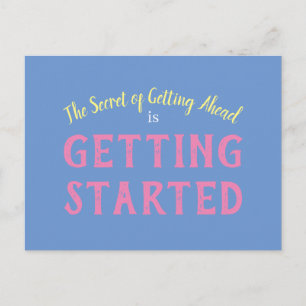 Geheim van Succes Inspirerend Motiverend Citaat Briefkaart