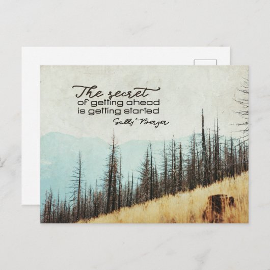 Geheim van vooruit te komen briefkaart (Voorkant / Achterkant)