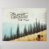 Geheim van vooruit te komen poster (Voorkant)