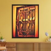 Geheim venster canvas afdruk (Insitu (Woonkamer))