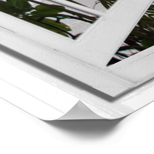 Geheim venster Tropische Uitzicht-foutmelding Poster (Hoek)