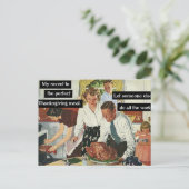 Geheim voor de perfecte Thanksgiving-inwendige Vin Briefkaart (Staand voorkant)