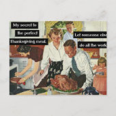 Geheim voor de perfecte Thanksgiving-inwendige Vin Briefkaart (Voorkant)