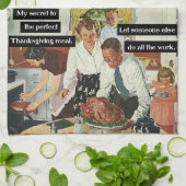 Geheim voor de perfecte Thanksgiving-inwendige Vin Theedoek (Gevouwen)