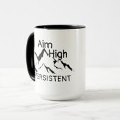 Geheim voor succesquotes en prestatie-Gezegden Mok (Voorkant links)