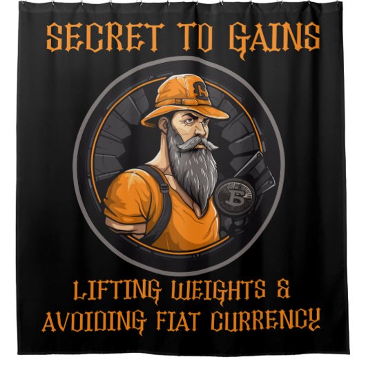 Geheim voor winsten douchegordijn (Voorkant)