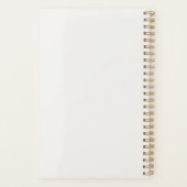 Geheime agenda Zwart-wit Minimalistische planner (Achterkant)
