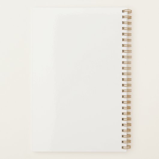 Geheime agenda Zwart-wit Minimalistische planner (Achterkant)